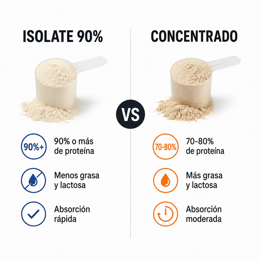 Proteína Isolate 90% vs Concentrado - Motivo Club