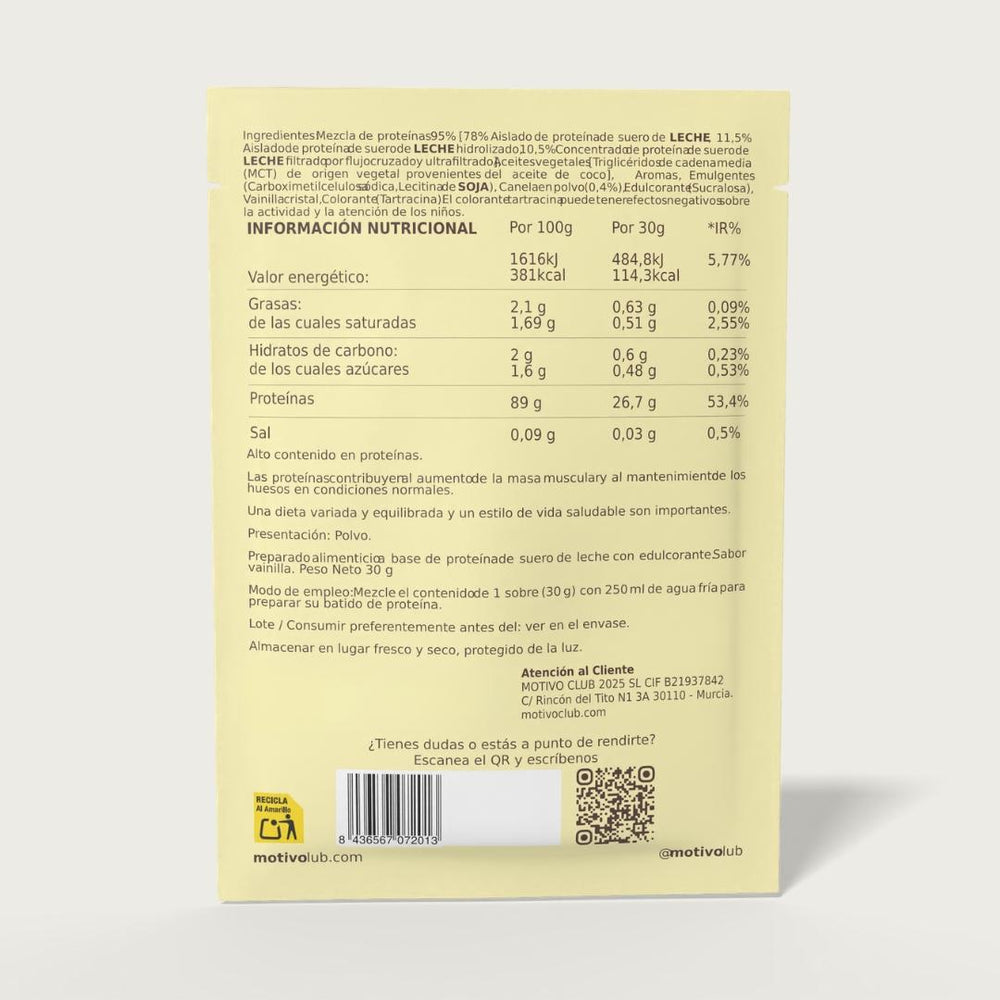 Proteína Isolate | 25 Sobres