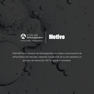 Ashwagandha KSM-66® | Extracto Raíz Completa Certificado Clínicamente
