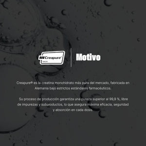 Creatina Creapure® Monohidrato | Máxima Pureza Fabricada en Alemania