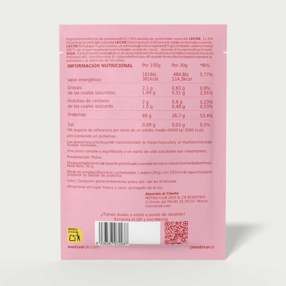 Proteína Isolate 90% | 25 Sobres Monodosis - Alta Pureza Sin Azúcar